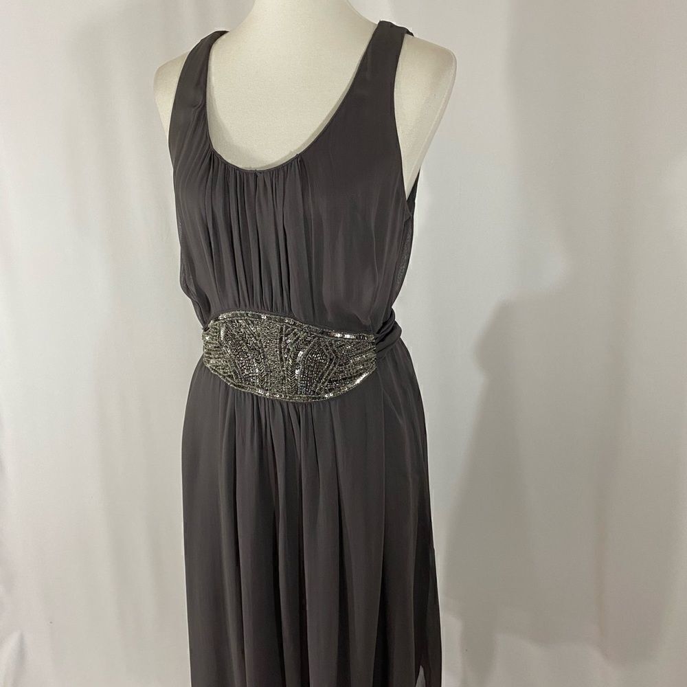 NWOT Zara Sleeveless Dress with Beaded Waist